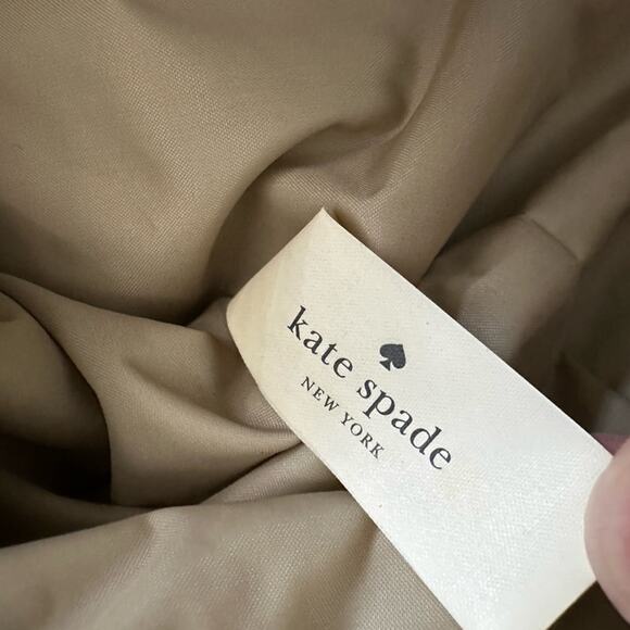 Kate Spade Mai Tai Drinks Tote Bag Weekender Black Vinyl Vacation Island Baby - Picture 4 of 12